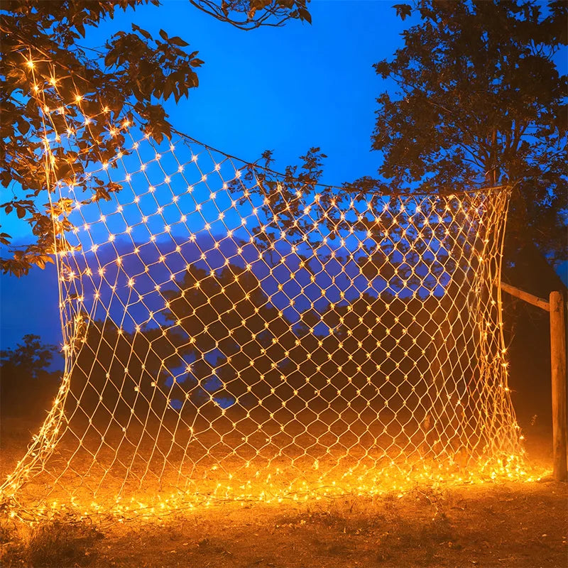 Net LED String Lights with 8 Lighting Modes