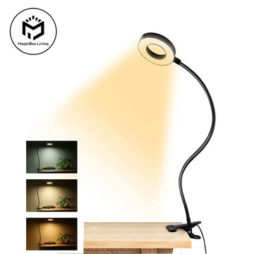 48-LED Clip-On Desk Lamp – 360° Flexible Gooseneck Reading & Study Light