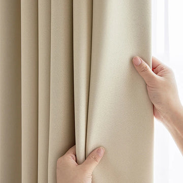 Modern Blackout Curtain – Beige