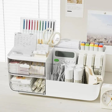 Desktop Storage Box with Drawers