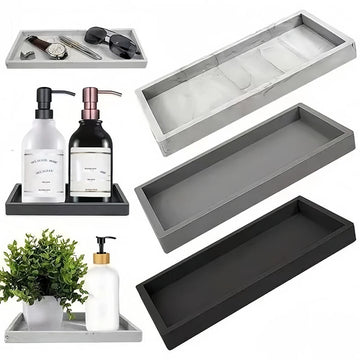Silicone  Dispenser Tray – Bathroom Vanity & Countertop Storage