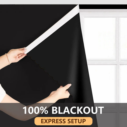 Self-Adhesive Portable 100% Blackout Curtain
