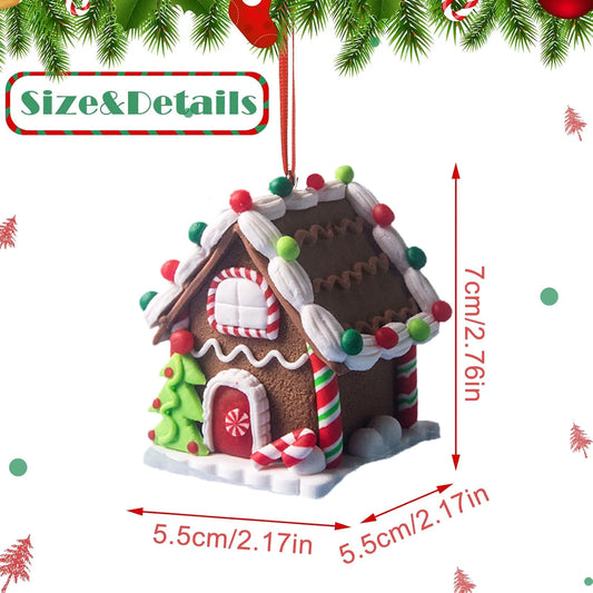 Gingerbread House Christmas Ornament Set