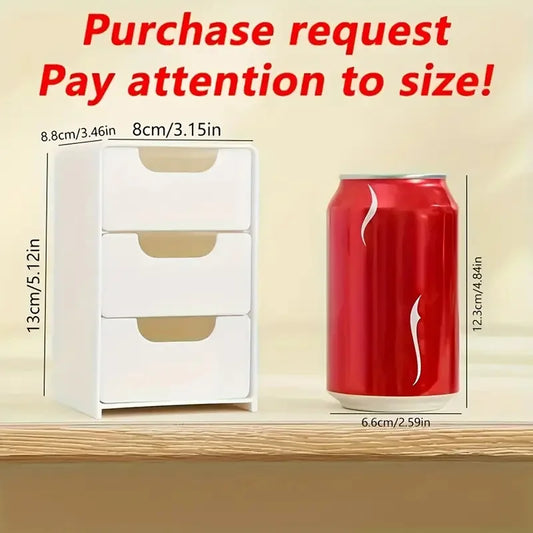 Plastic Cosmetic Storage Box Organizer with Drawers