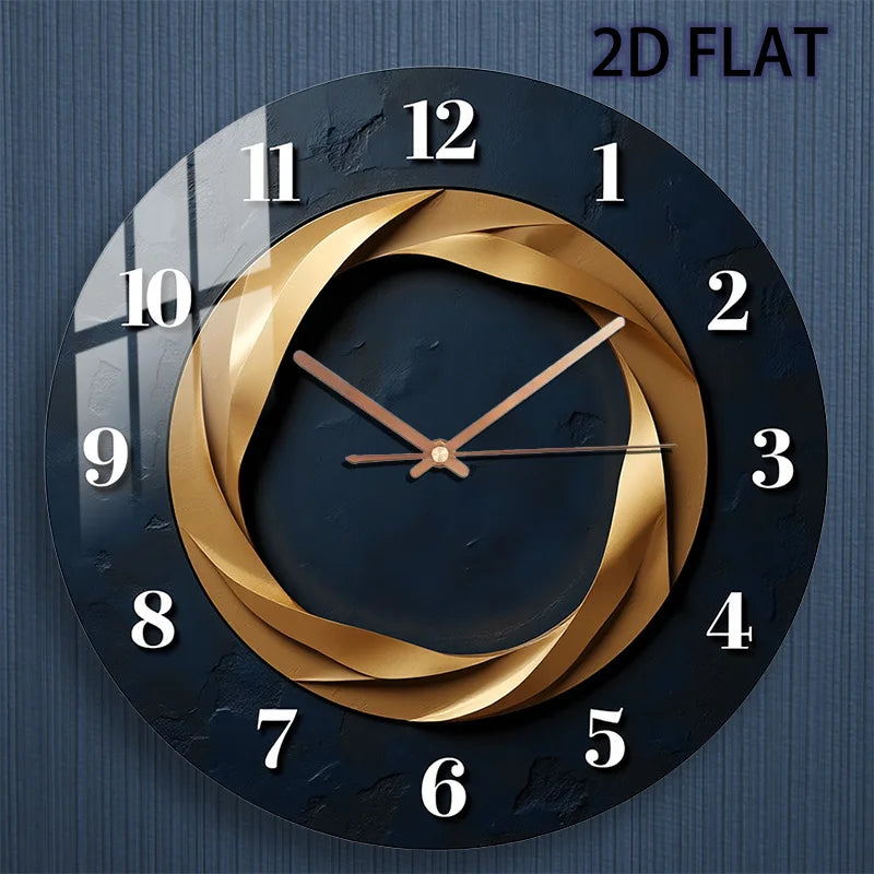 Modern Minimalist Glass Wall Clock