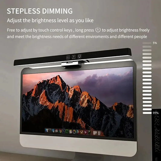 LED Desk Monitor Light Bar – USB Powered Dimmable Screen Lamp for Office & Study