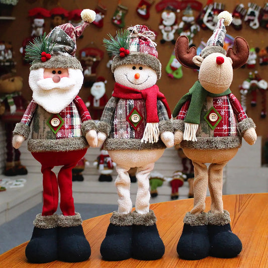 Christmas Decorative Dolls – Santa Claus, Snowman & Reindeer