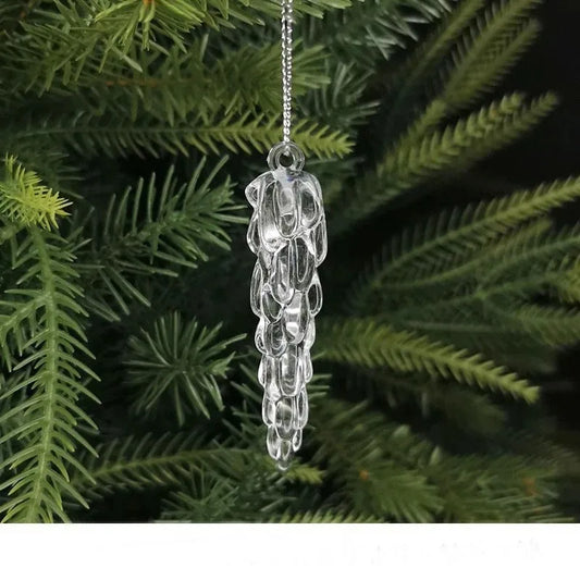 Sparkling Snowflake Ornaments – Christmas Tree Hanging Pendants