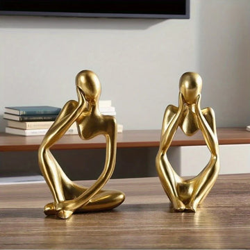 Abstract Resin Character Ornament – Modern Art Decoration for Home & Office