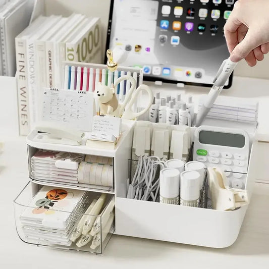Desktop Storage Box with Drawers