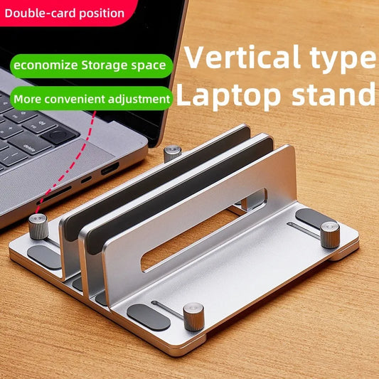 3-in-1 Adjustable Vertical Laptop Stand Holder
