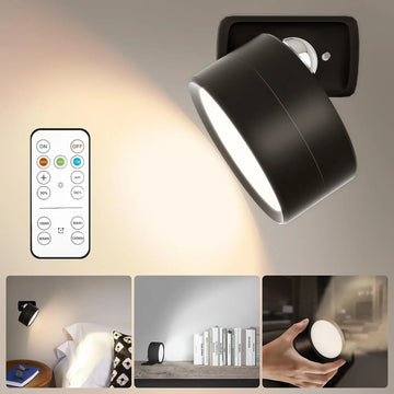 Magnetic LED Wall Light – Dimmable Night Lamp with 360°