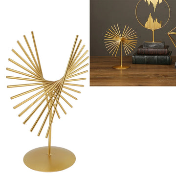 Abstract Metal Geometric Sculpture – Luxury Ornament for Home & Office
