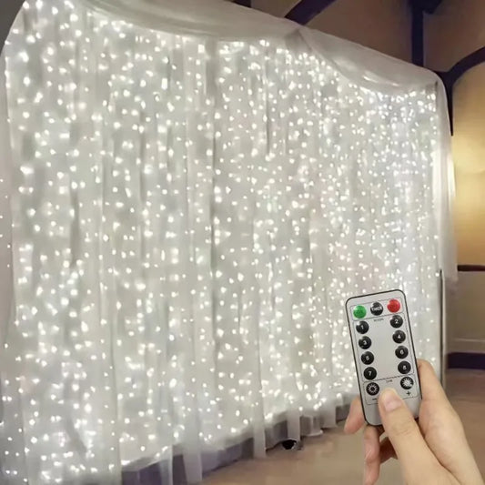 USB Powered Christmas Fairy Curtain Lights