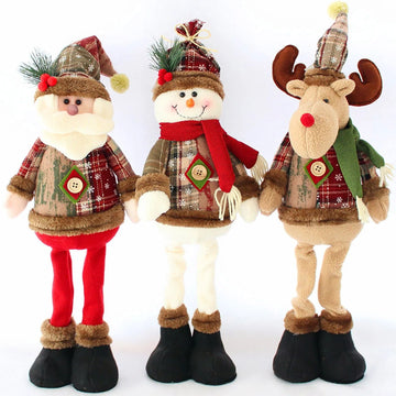 Christmas Decorative Dolls – Santa Claus, Snowman & Reindeer